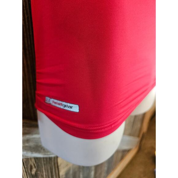 Under armour small compression long sleeve active under shirt red performance ^ - Picture 2 of 7